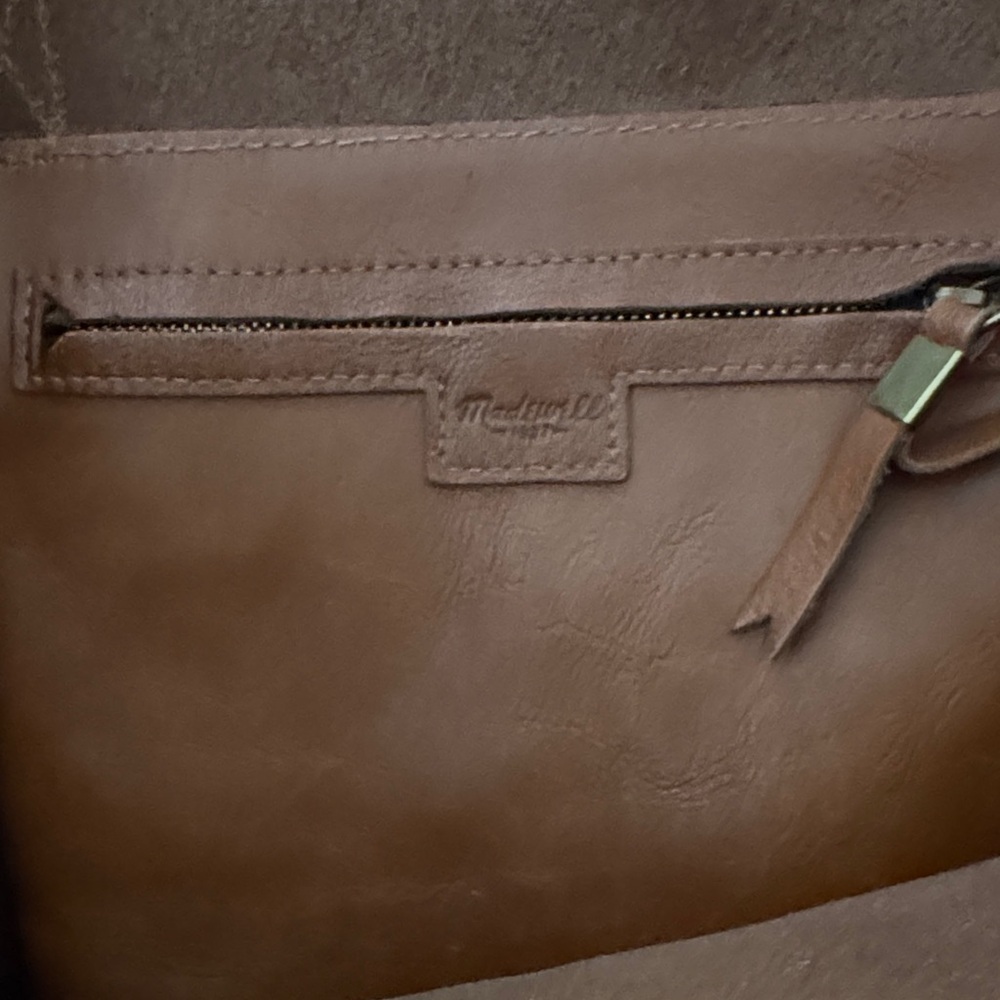 Madewell | The Transport Large Tote Bag | Rich Brown | Leather - Picture 2 of 14